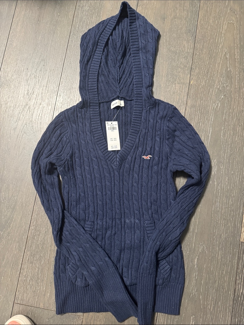 Hollister NWT Knit Hoodie sweater
